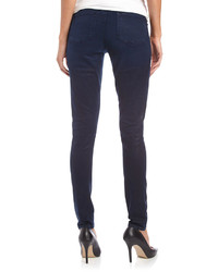 Fade To Blue Coated Skinny Twill Jeans Navy