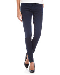 Vince Fade To Blue Coated Skinny Twill Jeans Navy