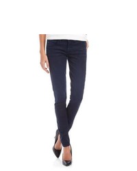 Fade to Blue Coated Skinny Twill Jeans Navy