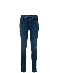 Rag & Bone Frayed Seam Skinny Jeans