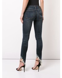 R13 Frayed Skinny Jeans