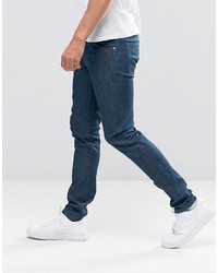 Weekday Friday Skinny Jeans Sea Blue Monochrome