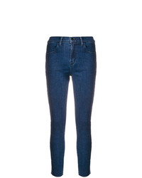 J Brand High Rise Cropped Skinny Jeans