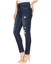 Blank NYC High Rise Destructed Skinny In Modern Vice Jeans