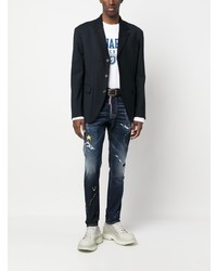DSQUARED2 Illustrated Distressed Skinny Jeans