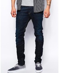 Diesel Jeans Sleenker 608d Stretch Skinny Fit Dark Indigo