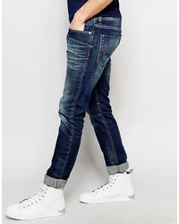 Diesel Jeans Tepphar 850k Skinny Fit Stretch Dirty Dark Blue Wash