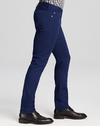 Kent And Curwen Jeans 5 Pocket Slim Fit Trousers In Navy