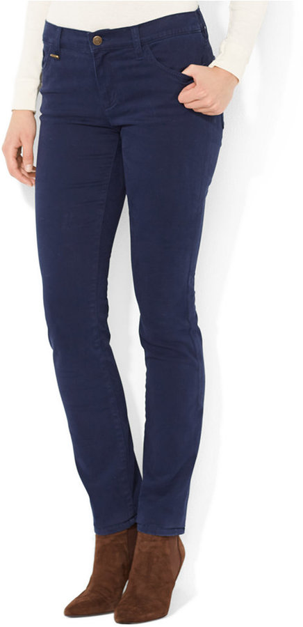 Lauren Ralph Lauren Lauren Jeans Co Modern Skinny Jeans Dove Grey Wash, $99, Macy's