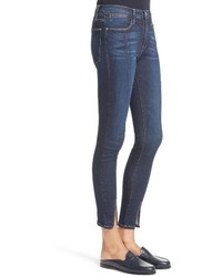 Frame Le High Skinny Front Split High Waist Jeans