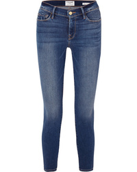 Frame Le Skinny De Jeanne Cropped High Rise Jeans