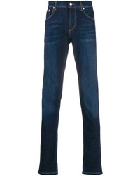 Alexander McQueen Logo Embroidered Slim Fit Jeans