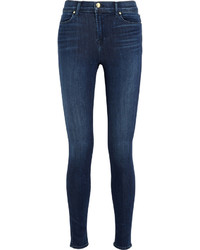 J Brand Maria High Rise Skinny Jeans Mid Denim