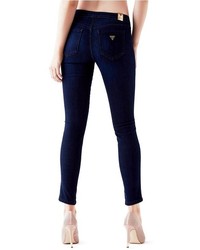 GUESS Mid Rise Push Up Jeggings In Dark Bootstrap Wash