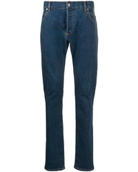 Balmain Monogram Embossed Skinny Jeans