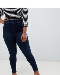 New Look Plus New Look Curve Hoxton Super Skinny Fit Jean In Blue