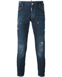 DSQUARED2 Paint Splatter Skinny Jeans