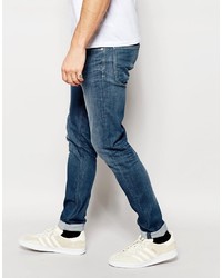 Pepe Jeans Powerflex Finsbury Superstretch Skinny Fit Big Twill Mid Blue
