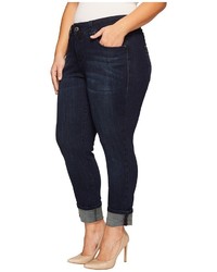 Jag Jeans Plus Size Plus Size Maddie Skinny Cuff Crosshatch Denim In Night Breeze Jeans