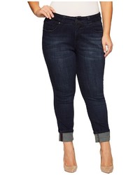 Jag Jeans Plus Size Plus Size Maddie Skinny Cuff Crosshatch Denim In Night Breeze Jeans