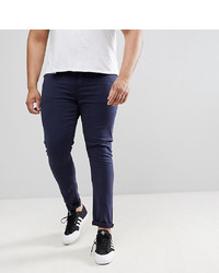 ASOS DESIGN Plus Super Skinny Jeans In Navy