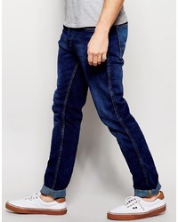 Pull&Bear Skinny Jeans In Mid Wash Blue