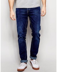 Pull&Bear Skinny Jeans In Mid Wash Blue