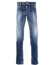 DSQUARED2 Raw Edge Low Rise Skinny Jeans