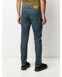 Valentino Rockstud Embellished Slim Fit Jeans