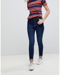 Rollas Rollas Eastcoast High Rise Skinny Jean With Contrast Stitching