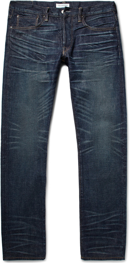 Ron Herman Slim Fit Japanese Selvedge Denim Jeans, $340 | MR