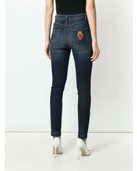 Dolce & Gabbana Sacred Heart Patch Skinny Jeans