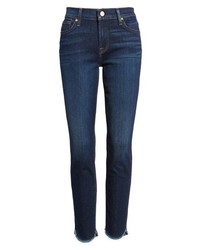 7 For All Mankind Scallop Hem Ankle Skinny Jeans
