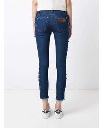 Amapô Side Lace Up Skinny Jeans
