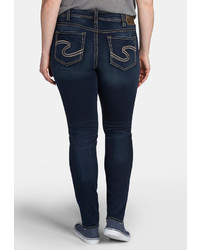 Maurices Silver Jeans Co Suki Plus Size Fluid Dark Wash Jegging