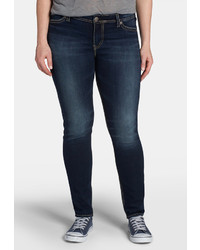 Maurices Silver Jeans Co Suki Plus Size Fluid Dark Wash Jegging