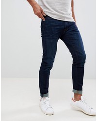 Abercrombie & Fitch Skinny Fit Jeans In Dark Wash