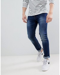 Voi Jeans Skinny Fit Jeans In Mid Blue