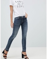 BOSS Casual Skinny Jeans With Raw Hem