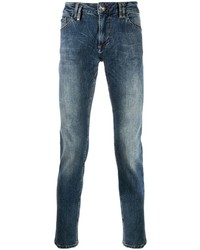 Philipp Plein Straight Leg Stonewashed Jeans