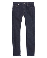 Topman Stretch Skinny Jeans In Mid Blue At Nordstrom