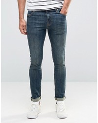 ASOS DESIGN Super Skinny Jeans In Dark Blue Wash