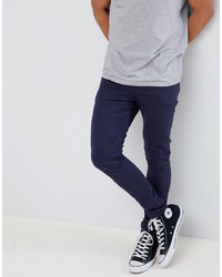 ASOS DESIGN Super Skinny Jeans In Navy