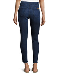 7 For All Mankind The Ankle Skinny Jeans Dark Blue