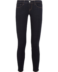L'Agence The Chantal Low Rise Skinny Jeans Dark Denim