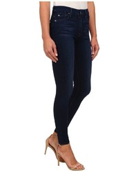 7 For All Mankind The High Waist Ankle Skinny In Slim Illusion Luxe Dark Legacy