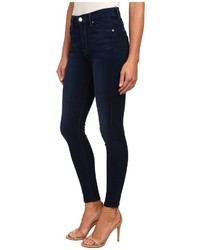 7 For All Mankind The High Waist Ankle Skinny In Slim Illusion Luxe Dark Legacy