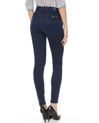 7 For All Mankind The Mid Rise Slim Illusion Luxe Skinny Jeans