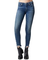 BLANKNYC The Reade Stagger Hem Skinny Jeans
