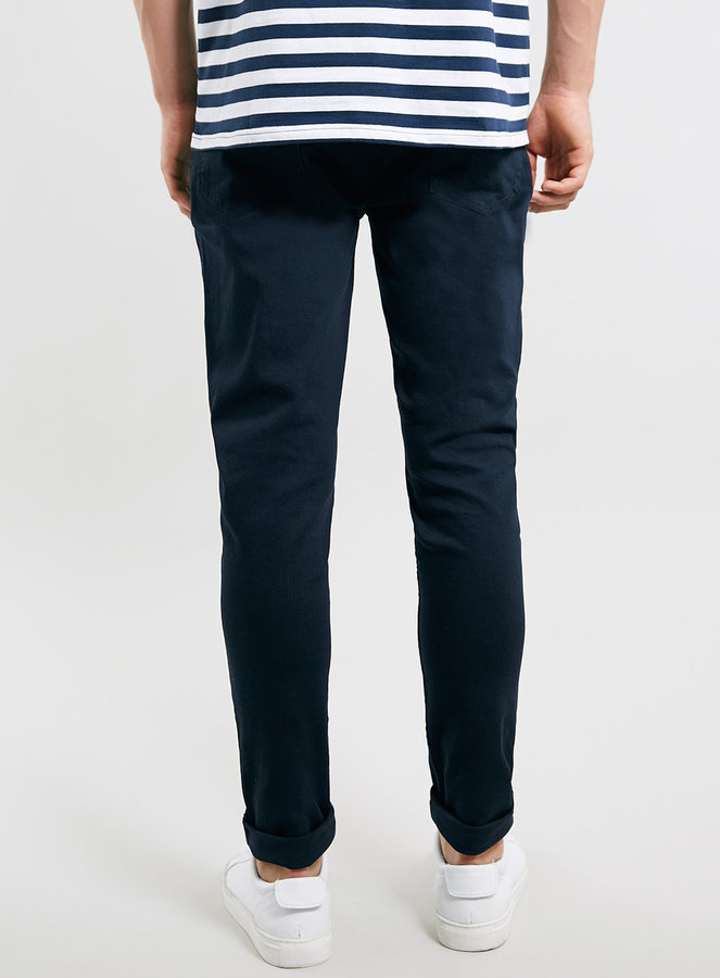 navy skinny jeans